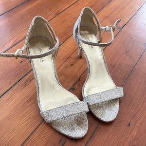 Michael Kors gold glitter party dress shoes